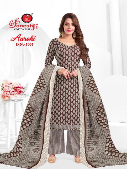 Ganeshaji Aarohi 1  Casual Daily Wear Cotton Printed Dress Material Collection